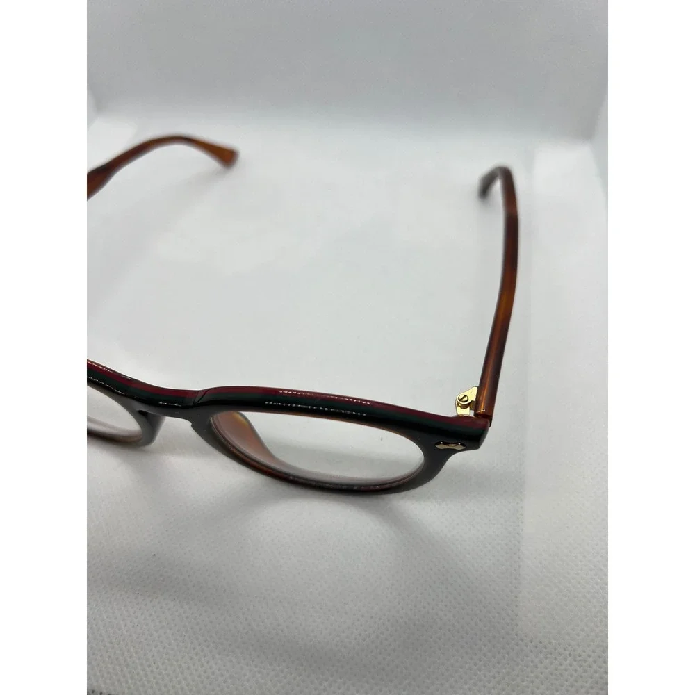 Gucci Eyeglasses Designer Frames Round‎ Brown Tortoise Shell